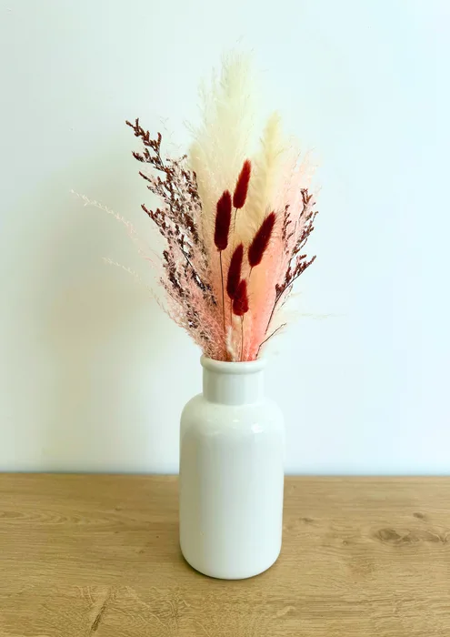 ואזת קרמיקה לבן מט 10X20