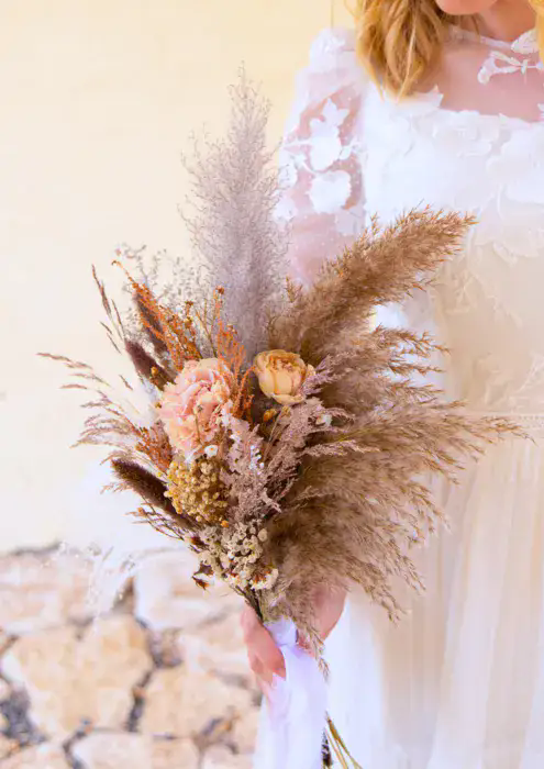 זר כלה Dry Wild