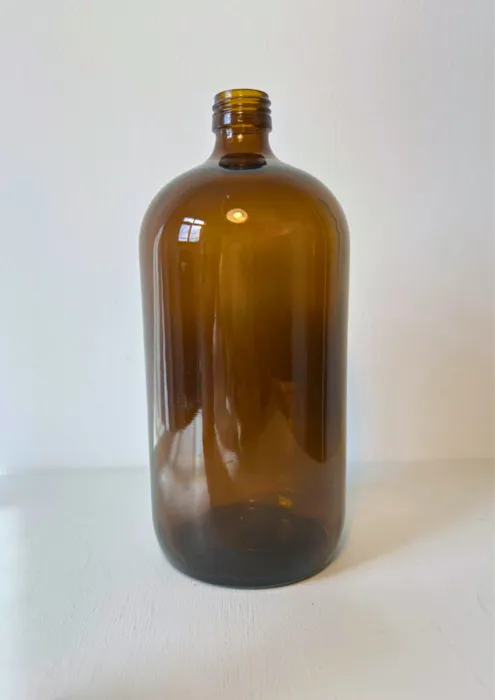 ואזת זכוכית חומה גדולה